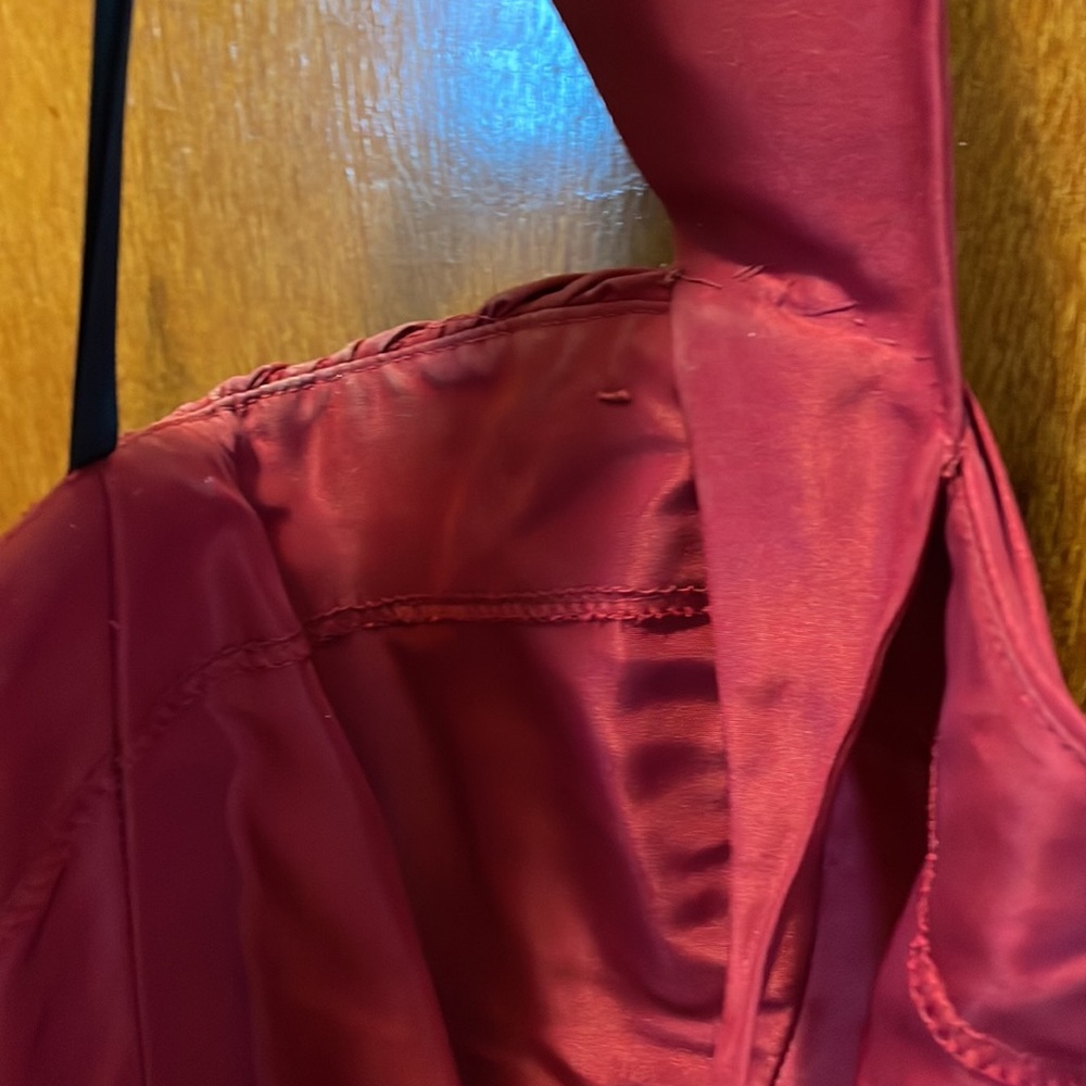 Deep Red Bridesmaid Or Prom Dress - image 7